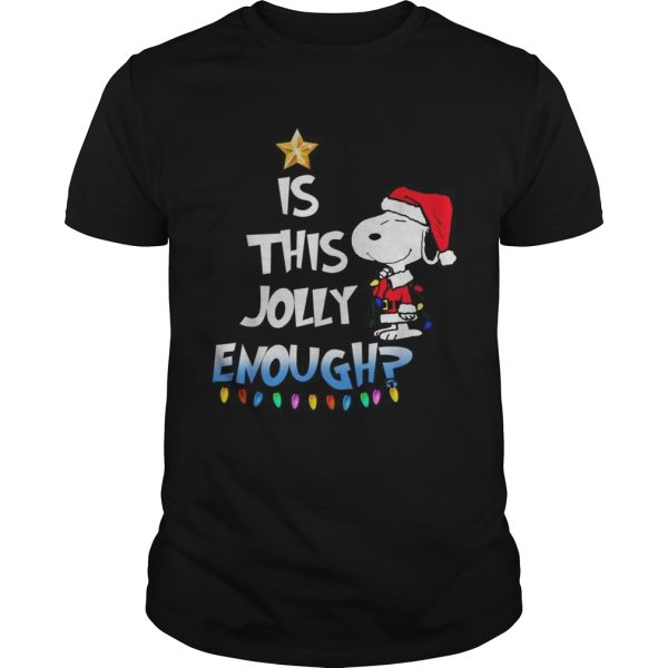 Snoopy is this Jolly Enough shirt