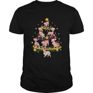 Sphynx Christmas Tree Cat Owner shirt