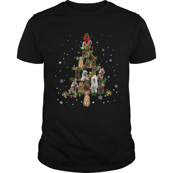 Standard Poodle dog Christmas Tree TShirt