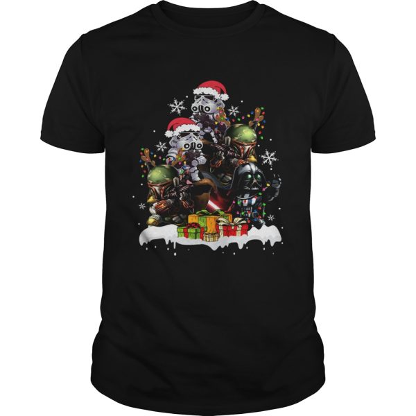 Star Wars Boba Fett Darth Vader Stormtrooper Boba Christmas Tree best shirt