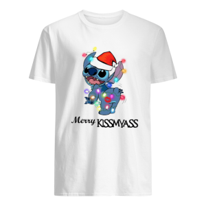 Stitch merry Kissmyass light Christmas shirt