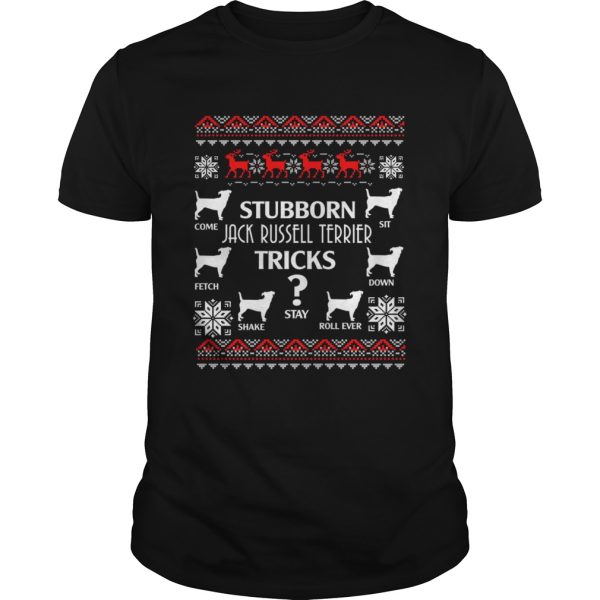 Stubborn Jack Russell Terrier Tricks Funny Christmas Gifts TShirt