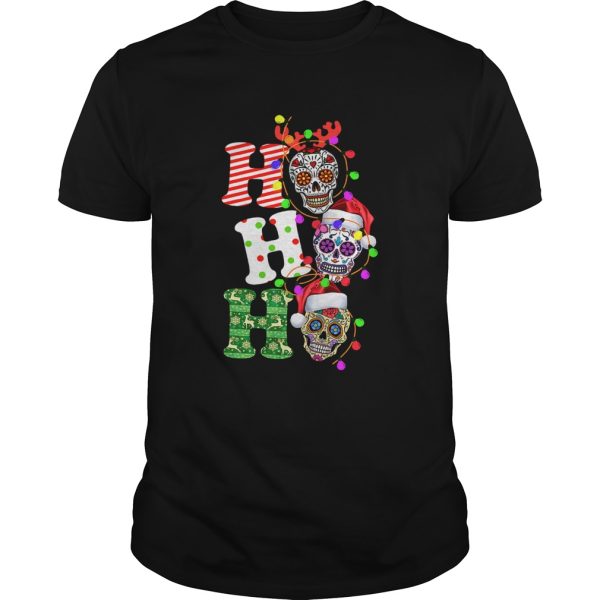Sugar Skull Ho Ho Ho Christmas shirt