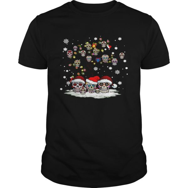Sugar skull tree Christmas shirt