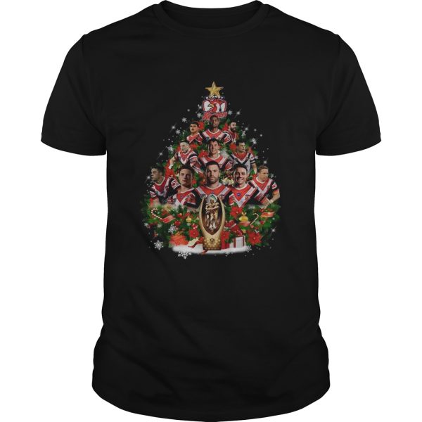 Sydney Roosters Christmas tree shirt