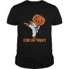Taekwondo Kick Or Treat Pumpkin Halloween Shirt