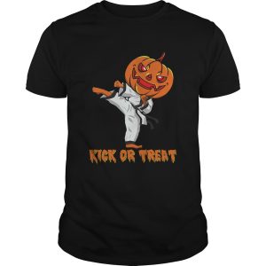 Taekwondo Kick Or Treat Pumpkin Halloween Shirt