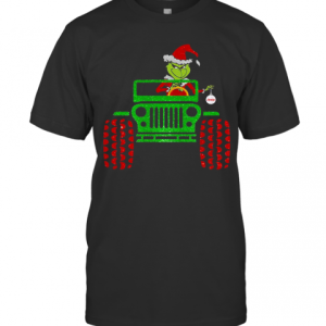 The Grinch Driving Jeep Christmas T-Shirt