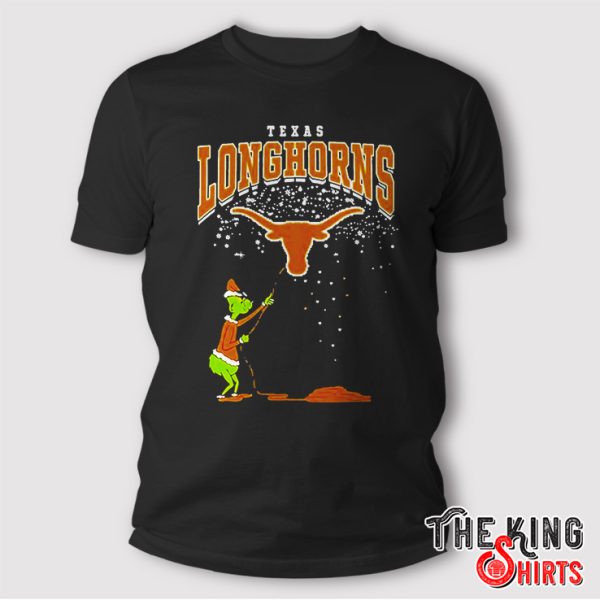 The Grinch Texas Longhorns Christmas Football T Shirt