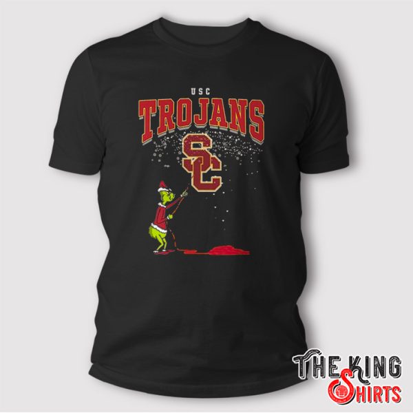 The Grinch Usc Trojans Southern California Christmas Football T Shirt