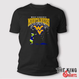 The Grinch West Virginia Mountaineers Christmas Football T Shirt