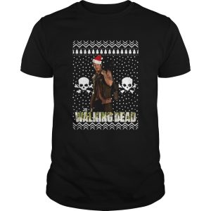 The Walking Dead Daryl Dixon Santa Hat Ugly Christmas shirt