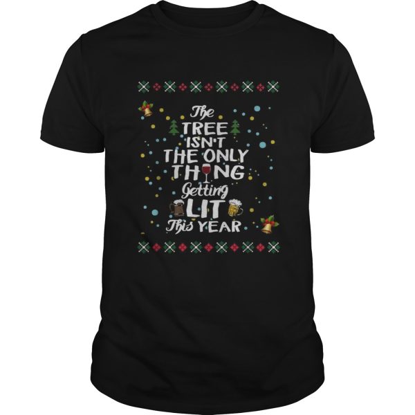 The three isnt the only thing getting lit this year Christmas shirt