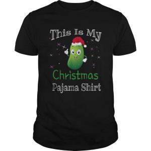 This Is My Christmas Pajama Pickle Cucumber Gifts shirt