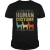 This Is My Human Costume Im Really A Llama Funny Halloween TShirt