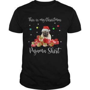 This is My Christmas Pajama Santa Pug Dog shirt