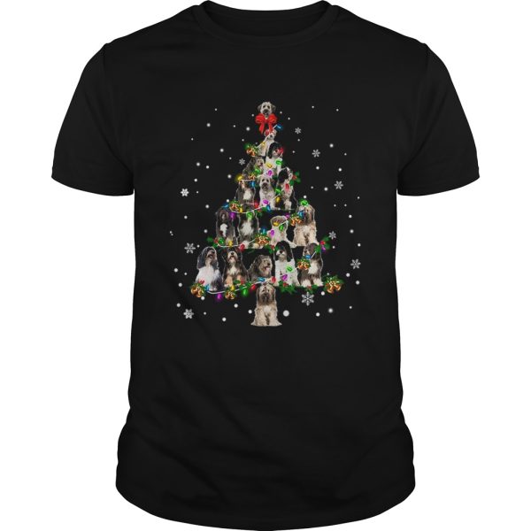 Tibetan Terrier Christmas Tree TShirt