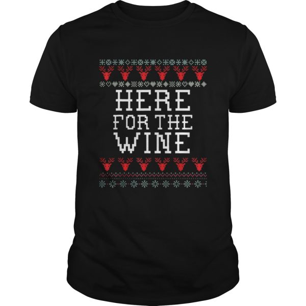 Top Wine Funny Holiday Ugly Christmas shirt