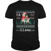 Ugly Christmas Sweater LLama Funny Holiday TShirt