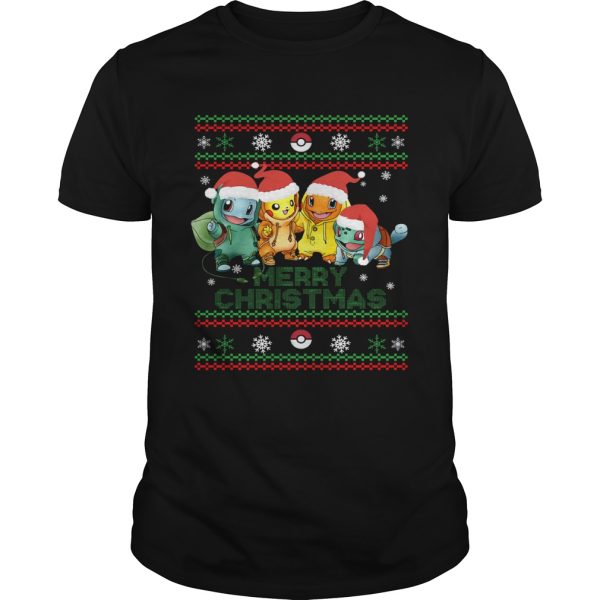 Ugly Santa Pokemons Merry Christmas shirt
