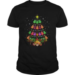 Ukulele Christmas Tree Merry Xmas shirt