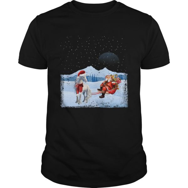 Unicorn And Santa Claus shirt