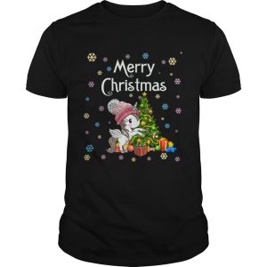 Unicorn Christmas for Women or Girls TShirt