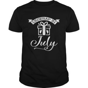 Unwrap In July Christmas Pregnancy shirt