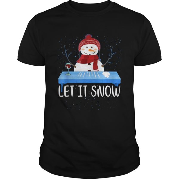 Walmart Cocaine Santa Snowman Let It Snow shirt