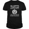 Wanted Halloween Jack O’Lantern Pumpkin Western Poster shirt