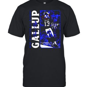 Wide receiver #13 Michael Gallup toe-tap shirt