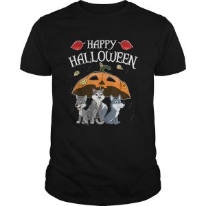 Wolfs In Scary Umbrella Rain Night Happy Halloween Day shirt