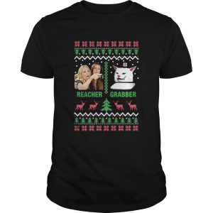 Woman Yelling Cat Meme Reacher Grabber Ugly Christmas shirt