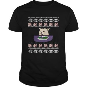 Woman Yelling Cat Meme Ugly Christmas shirt