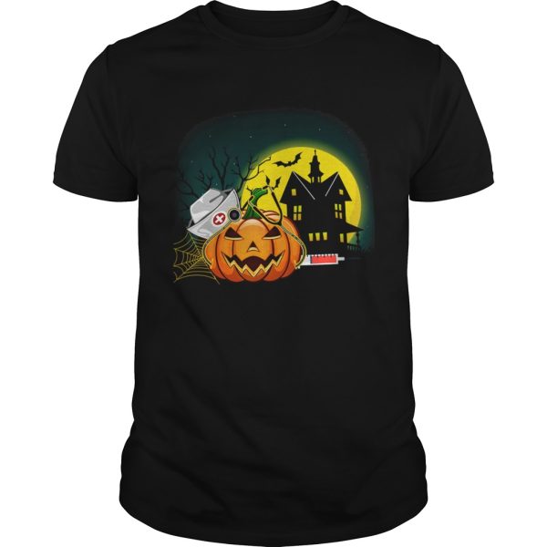 Womens Nurse PumpkinsWomens Halloween Pumpkin Scrubs TShirt