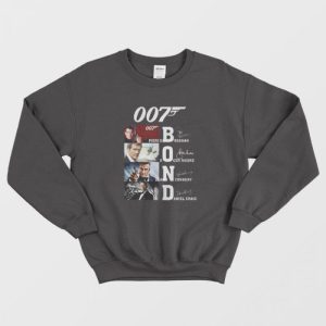 007 Bond Pierce Brosnan Roger Moore Sean Connery Daniel Sweatshirt 1