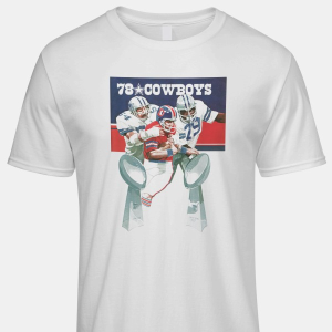 1978 Dallas Cowboys Super Bowl Artwork Iconic T-shirt