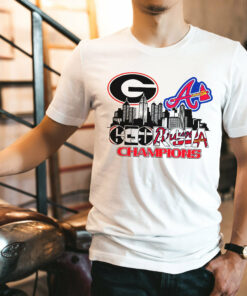 2021 Champions UGA Bulldogs Braves Shirt 2