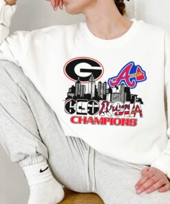 2021 Champions UGA Bulldogs Braves Shirt 3