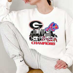 2021 Champions UGA Bulldogs Braves Shirt 3