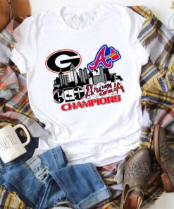 2021 Champions UGA Bulldogs Braves Shirt 5
