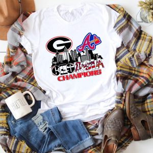 2021 Champions UGA Bulldogs Braves Shirt 5