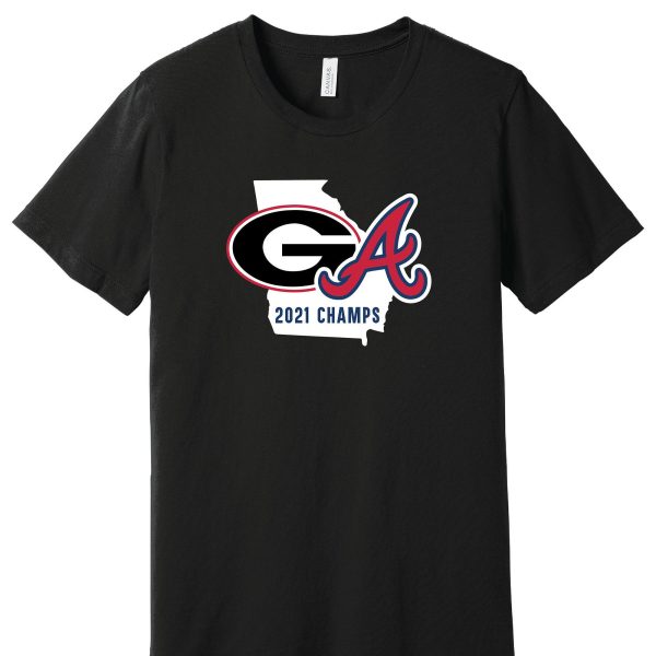 2021 Champions UGA Bulldogs Braves T-Shirt