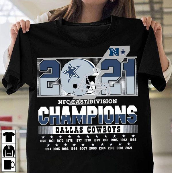 2021 NFC East Division Champion Dallas Cowboys NFL Shirt