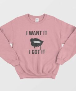 7 Rings Ariana Grande Merch I Want It I Got It Sweatshirt 2