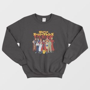 90s Anime Super Friends Sweatshirt 2