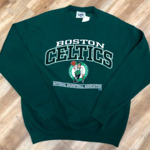 90s Boston Celtics Basketball Vintage Style Crewneck Sweatshirt