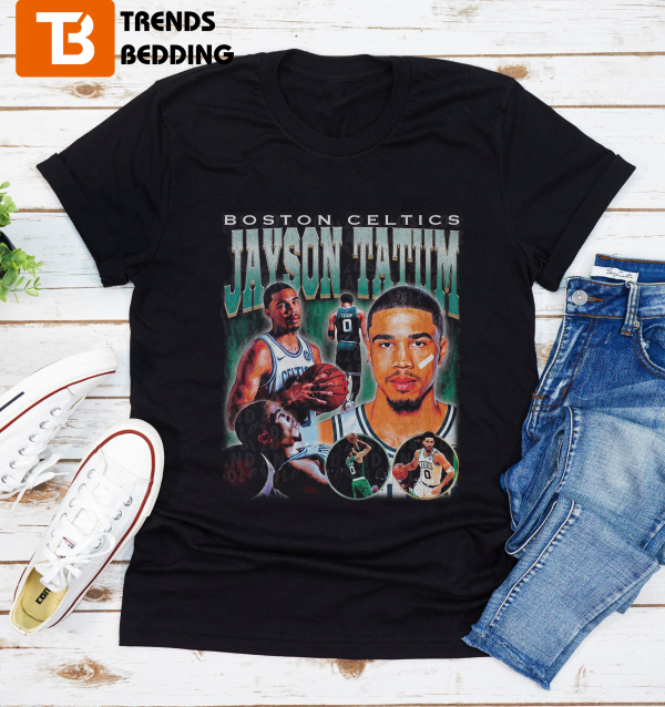 90s Vintage Boston Celtics Jayson Tatum Basketball Unisex T-Shirt