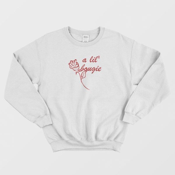 A Lil’ Bougie Red Rose Sweatshirt