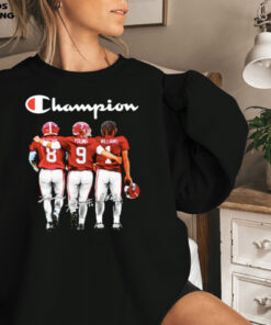 Alabama John Metchie Iii Bryce Young And Jameson Williams Champions Signatures Champion T Shirt 1 Alabama John Metchie Iii Bryce Young And Jameson Williams Champions Signatures Champion T Shirt 2
